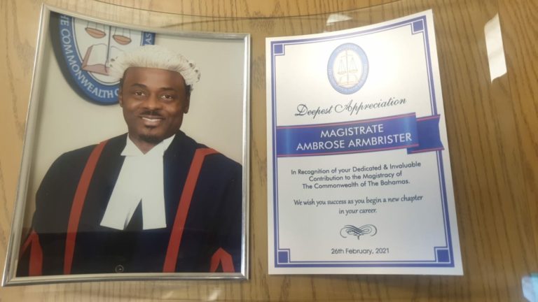 Magistrate Armbrister leaves office